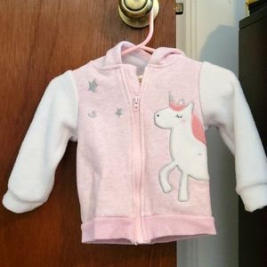Sz 6-9 mo Soft Zip Up Hoodie